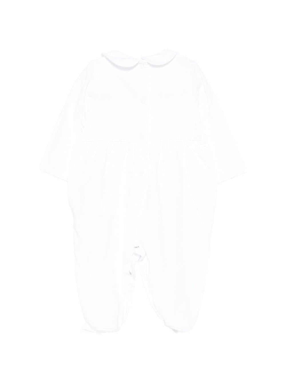 Tutina con colletto e fiocco a righe E26473 AZZURRO NANAN KIDS 