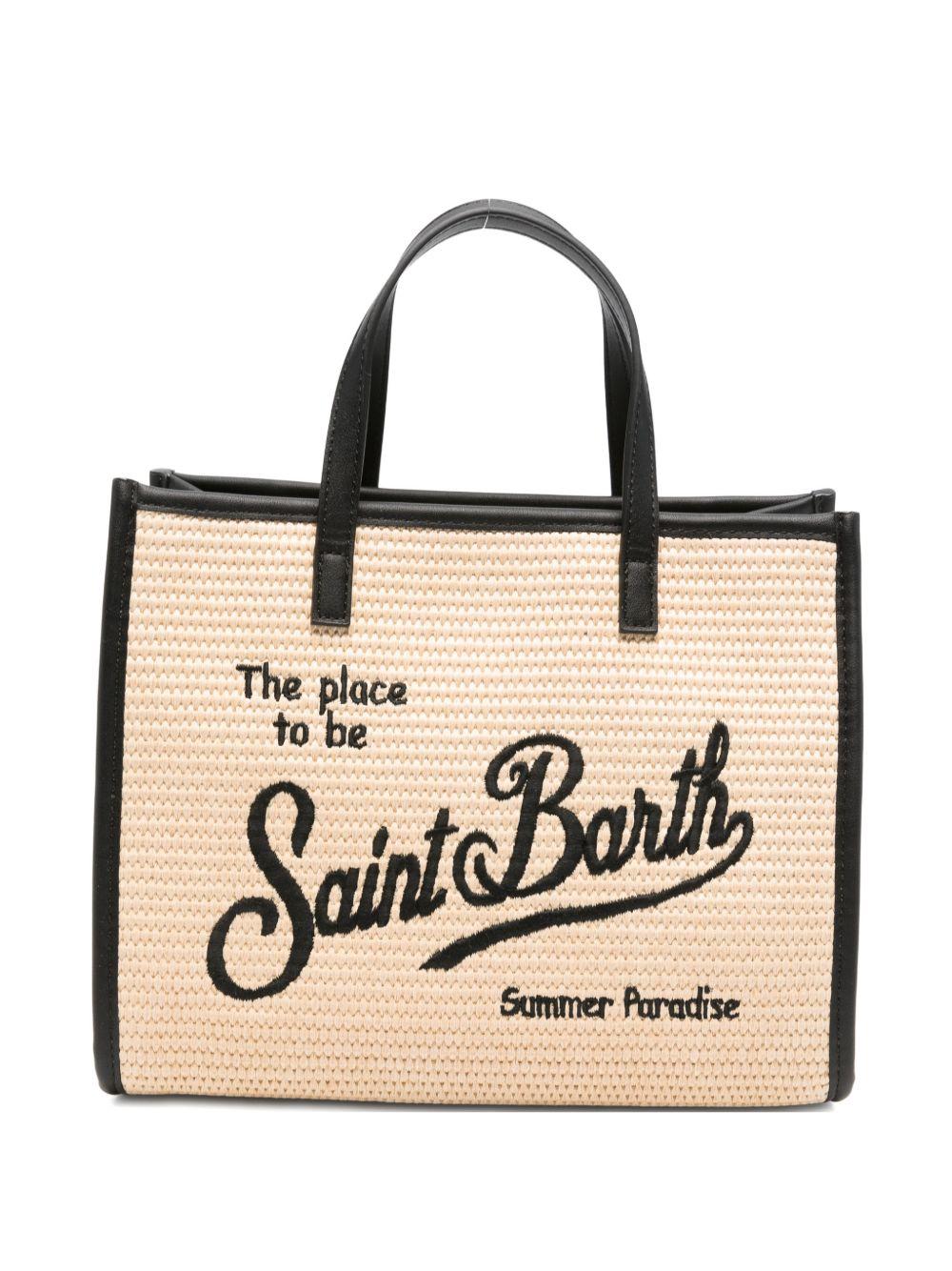 Borsa tote mini in paglia con tracolla VIVM001 00421L MC2 SAINT BARTH 