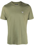 T-shirt girocollo verde oliva