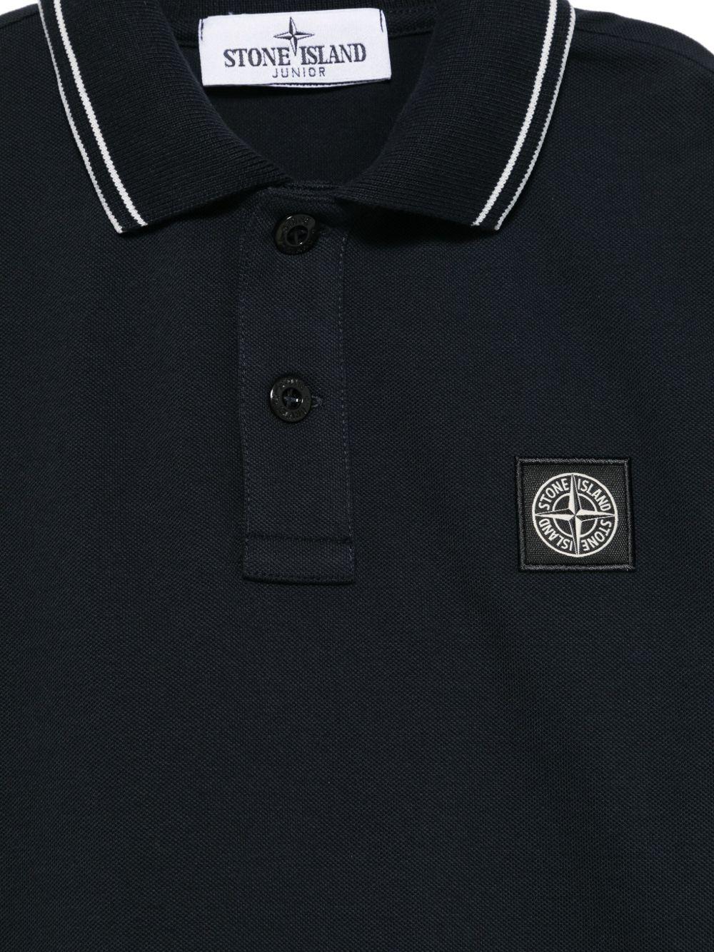 Polo bluy navy mini logo petto 2200001S0018 V0020 STONE ISLAND KIDS 