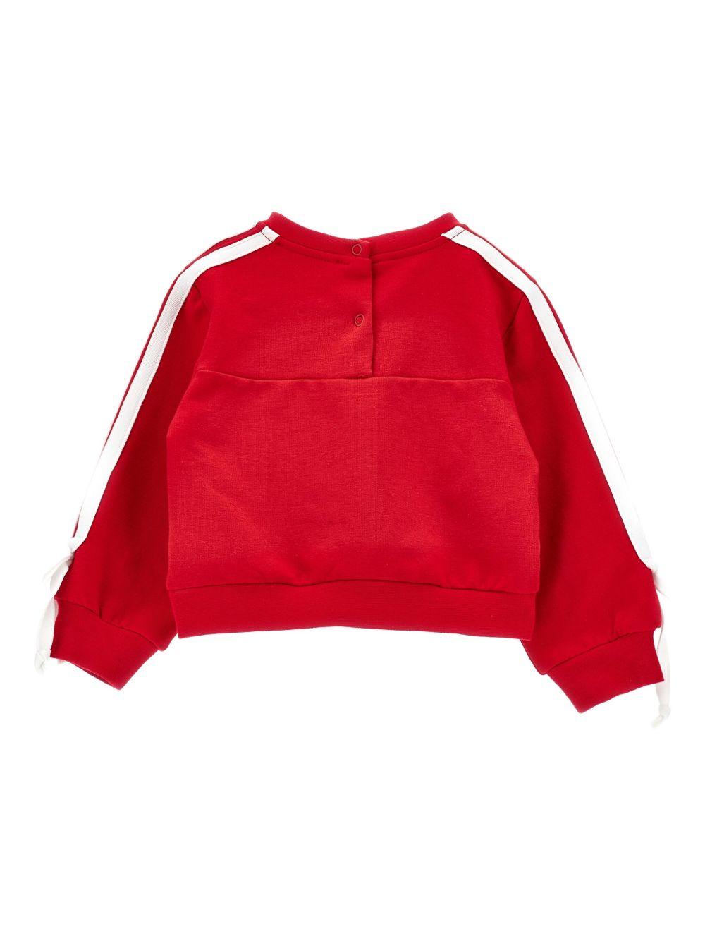 Felpa rubino in jersey con stampa fumetto 39F6206004 0043 MONNALISA KIDS 