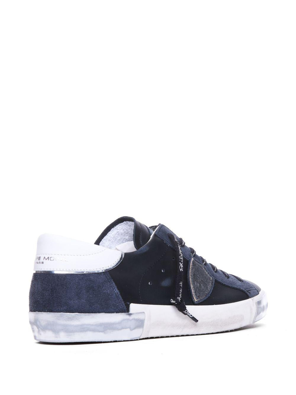 Sneakers in pelle con effetto usurato PRLU MA01 PHILIPPE MODEL 