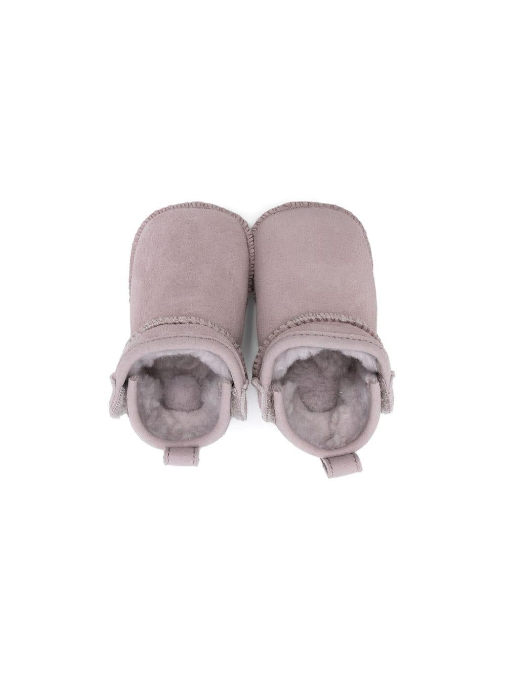 Scarpette rosa grigio neonata