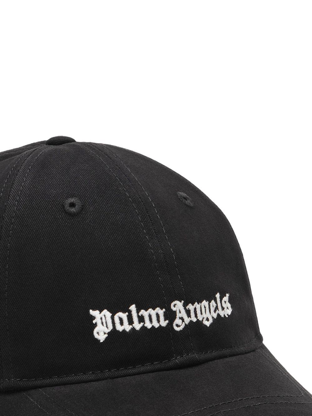 Cappellino da baseball con stampa logo PBLB002S26FAB003 110 PALM ANGELS KIDS 