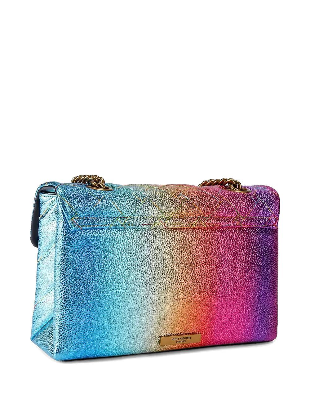Borsa a spalla in pelle con motivo chevron 5021599 119 KURT GEIGER 