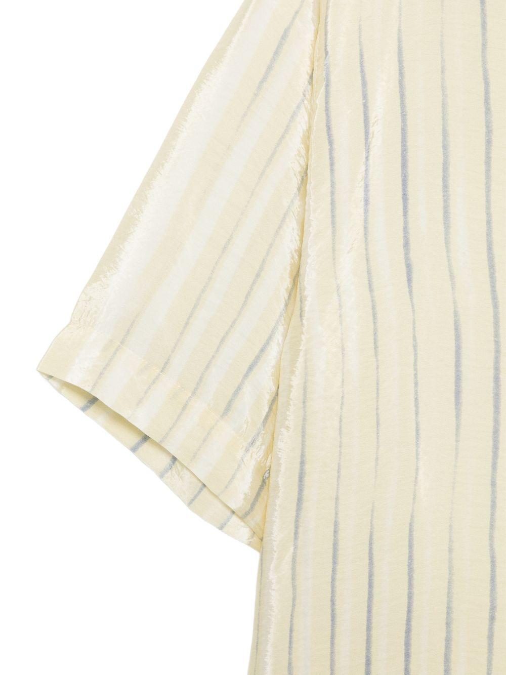 Camicia a righe collo camp con maniche corte SH001002 VU BONSAI 