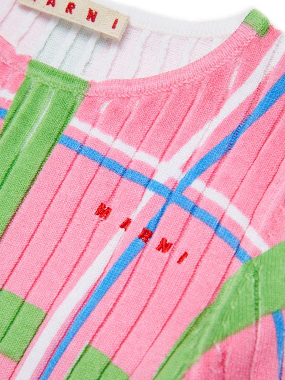 T-shirt multicolor con fantasia