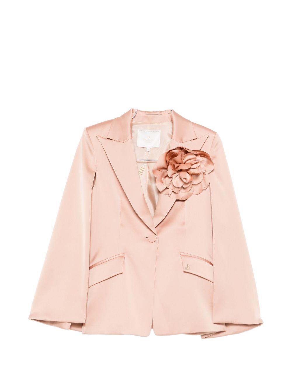 Blazer in poliammide con applicazione floreale WS00703 ROSAANTICO BABYLON COLLECTION 