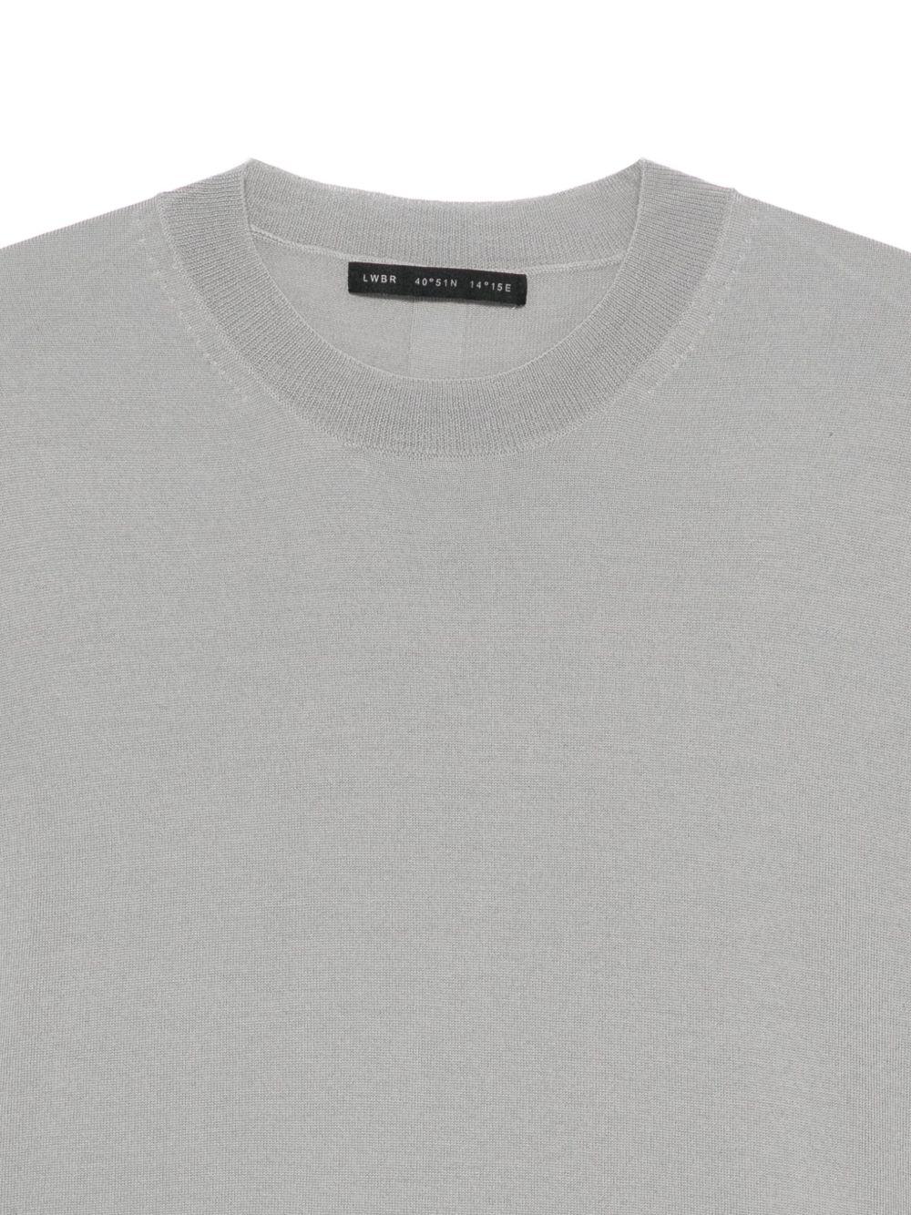 T-shirt Grigia a Maniche Corte L1MFW25266726 N064 LOW BRAND 