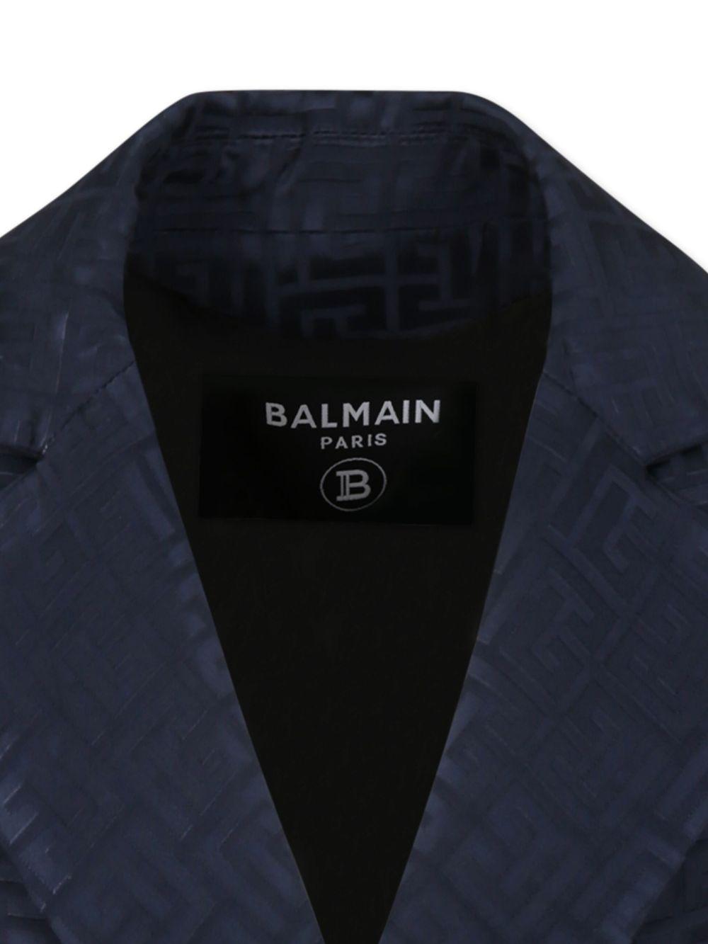 Giacca avorio logo monogram all-over
