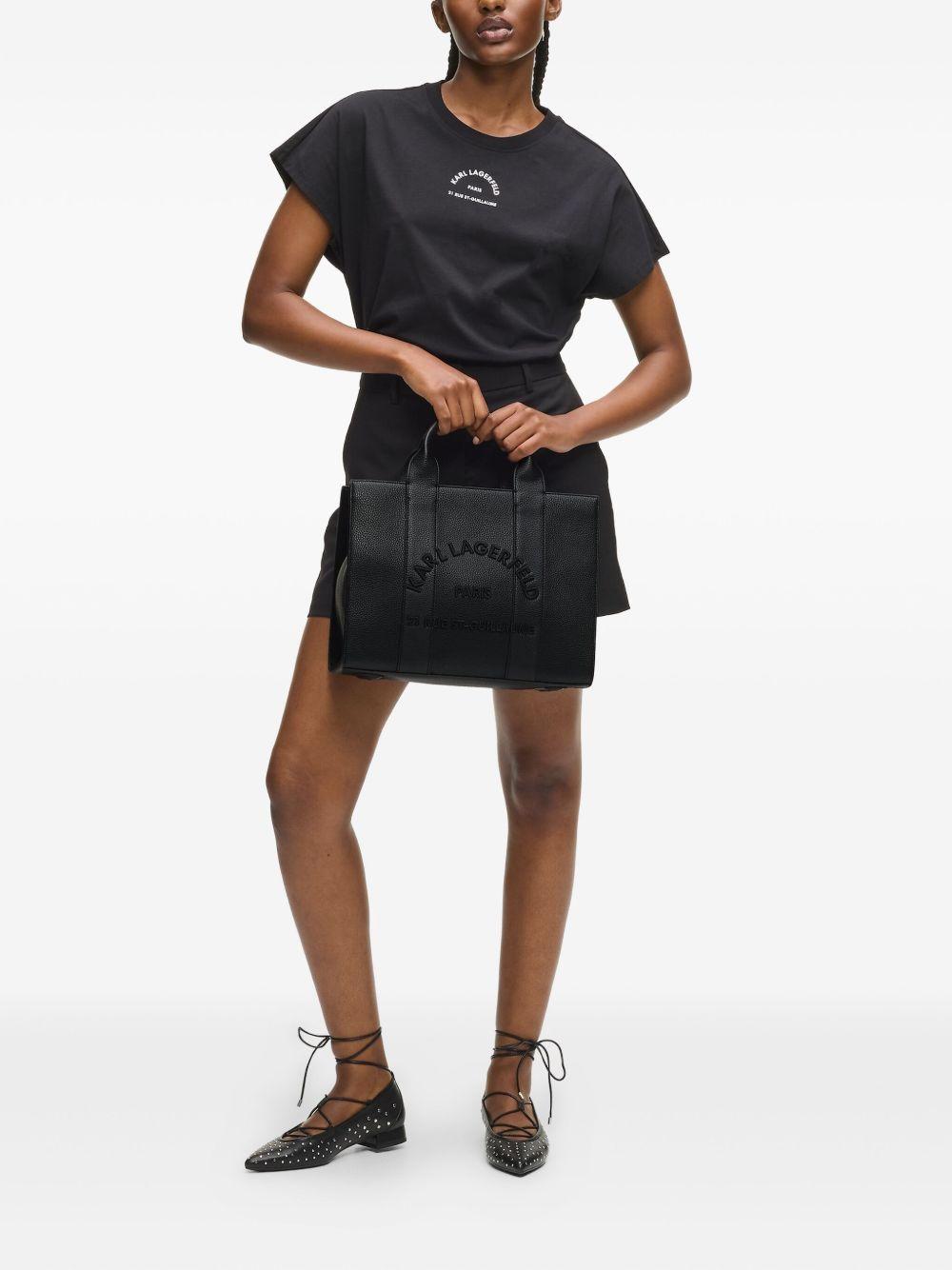 Borsa a mano con logo goffrato e tracolla B1W30041NN 999 KARL LAGERFELD 