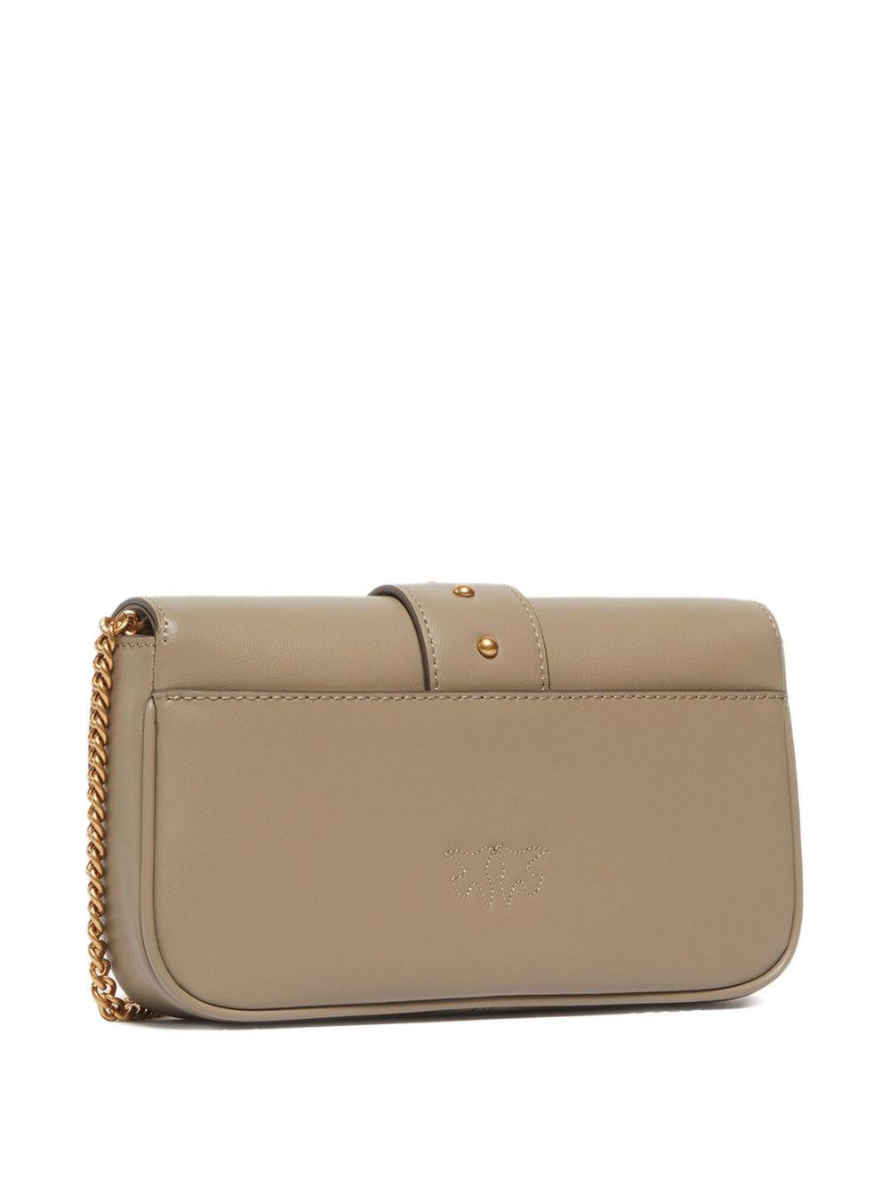 Mini Borsa in Pelle Marrone - Eleganza e Iconicita' 100061A0F1 I68Q PINKO 