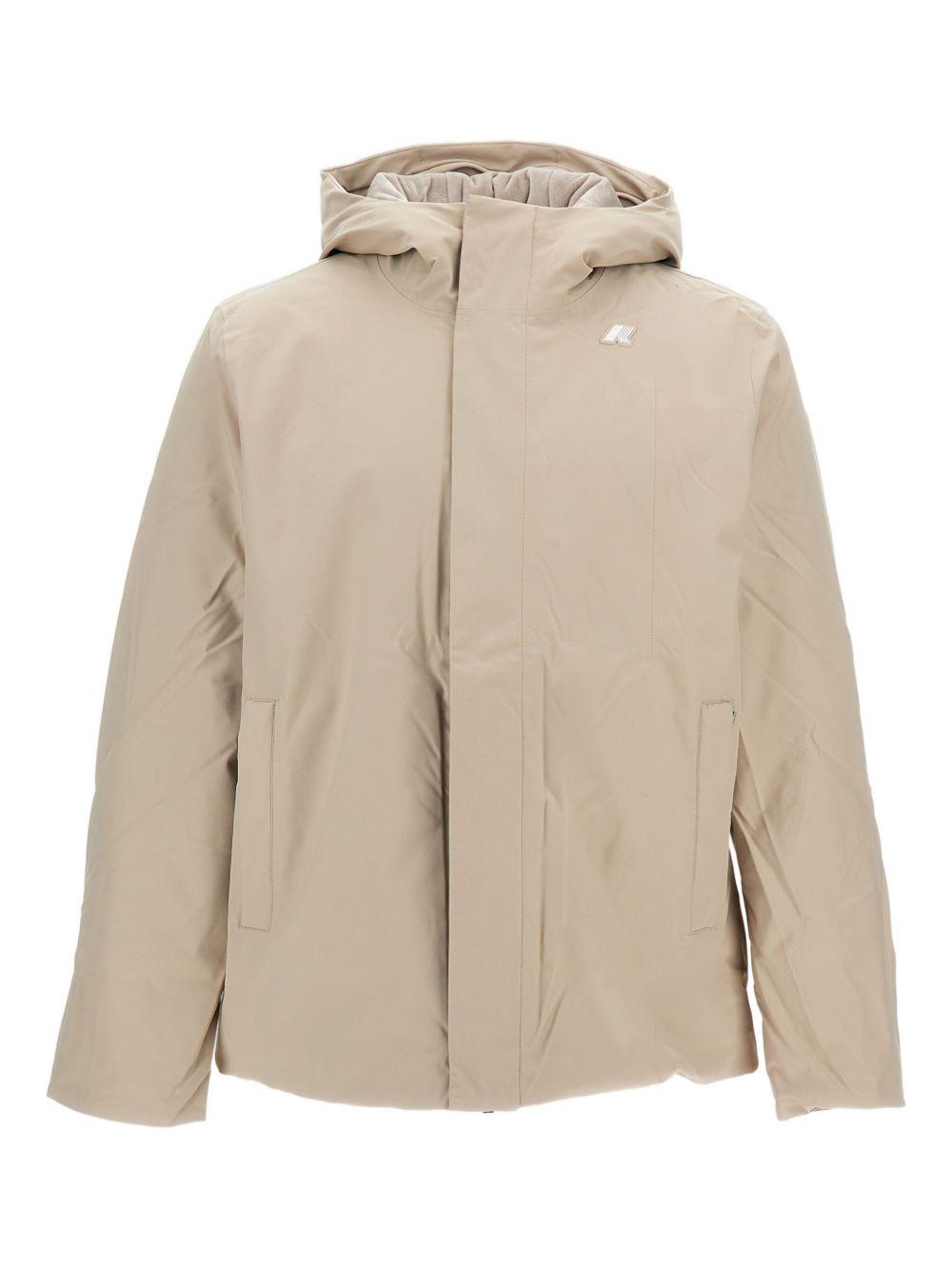 Piumino beige con zip e bottoni K8133DW B2X K-WAY 