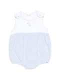 Tutina in cotone a righe con bottoni