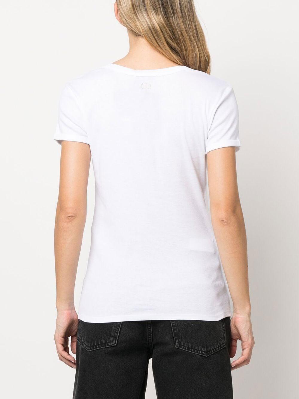 T-shirt bianca i love twinset