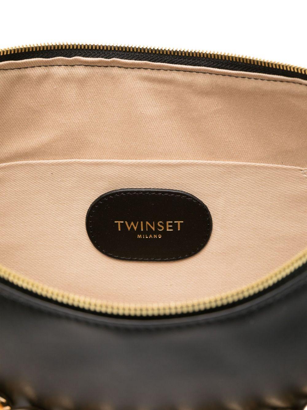 Borsa a Spalla Nera con Catena 999TB7010 12695 TWINSET 