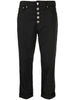 Jeans nero Koons bottoni gioiello