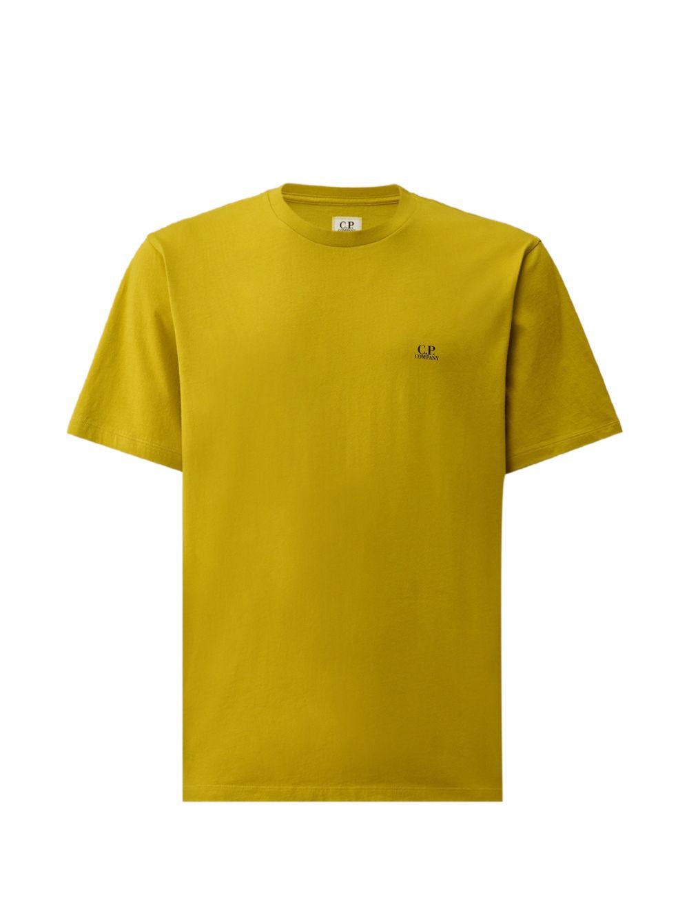 T-shirt girocollo color senape 20CMTS725A005100W 246 CP COMPANY 