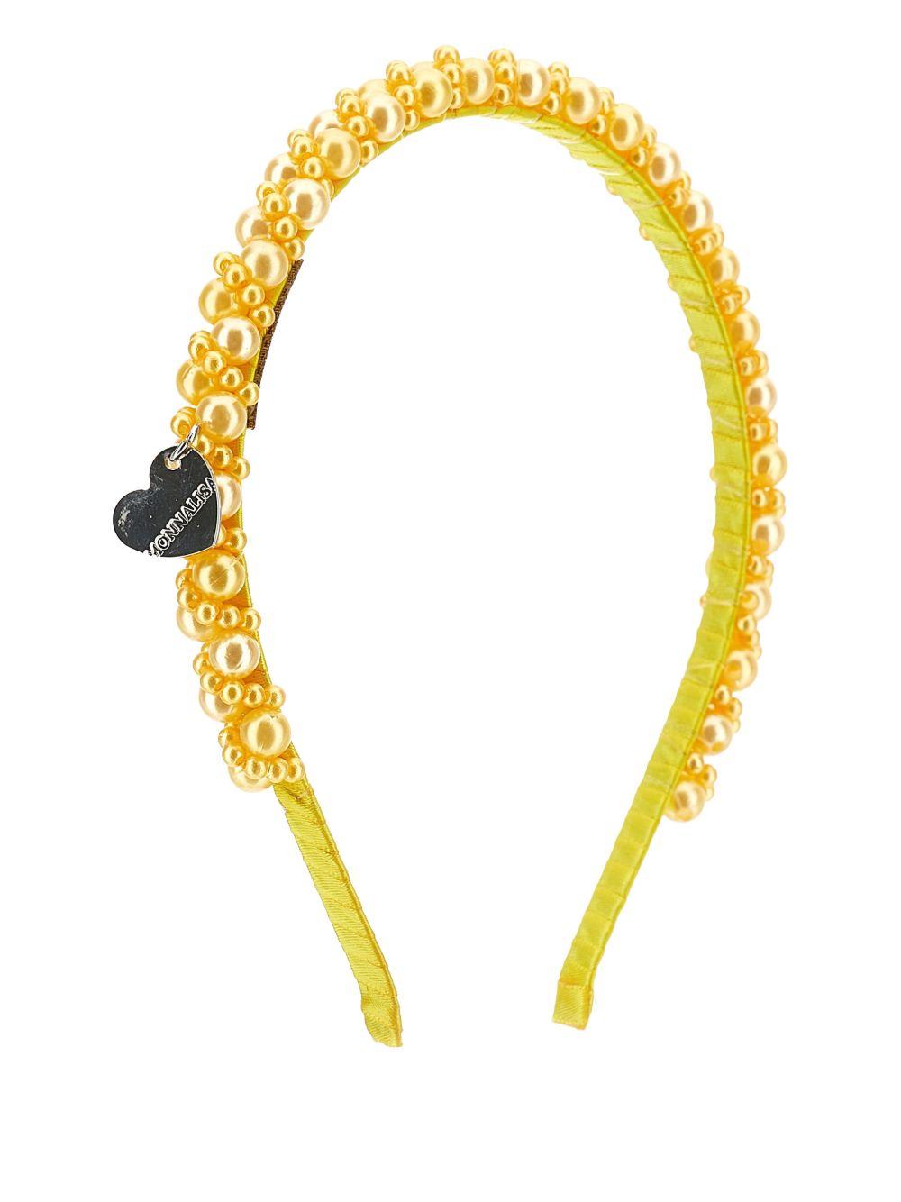 Cerchietto con perline dorate 17G0067759 0014 MONNALISA KIDS 