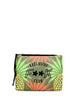 Pochette con fantasia palme