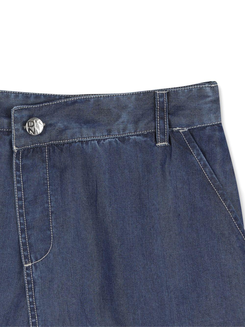 Gonna in denim con zip laterale D62573 Z28 DKNY KIDS 