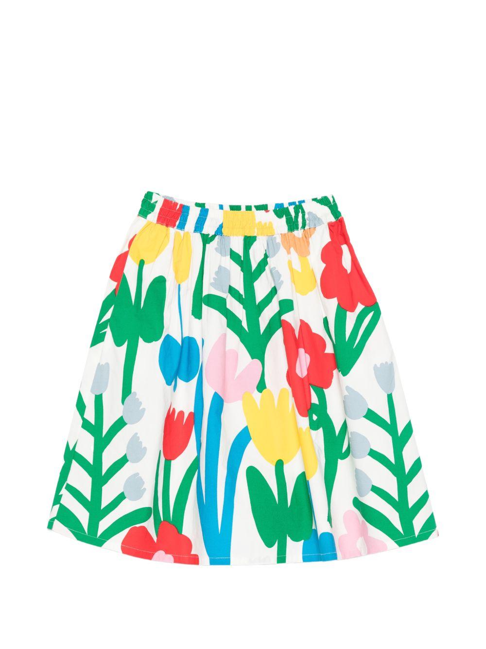Gonna a ruota stampa floreale TY7A40Z3461 101MC STELLA MCCARTNEY KIDS 