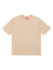 T-shirt beige placchetta Oval-D
