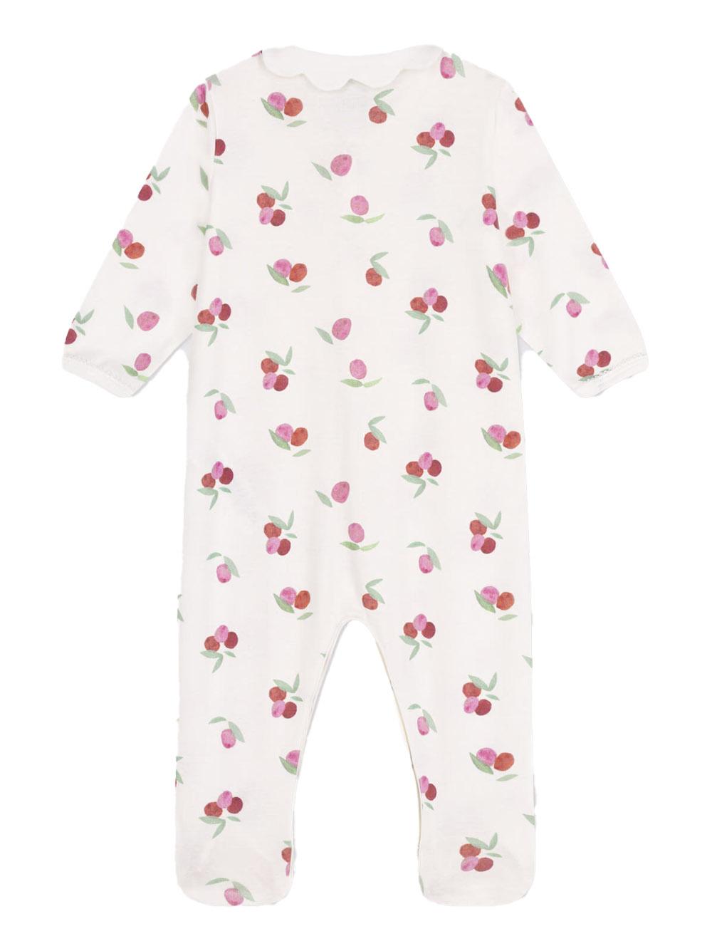 Tutina crema con fantasia ciliegie