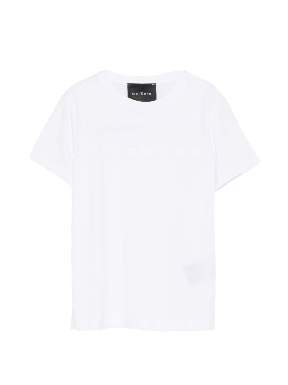 T-shirt girocollo manica corta RGP26017TS WHITE JOHN RICHMOND KIDS 