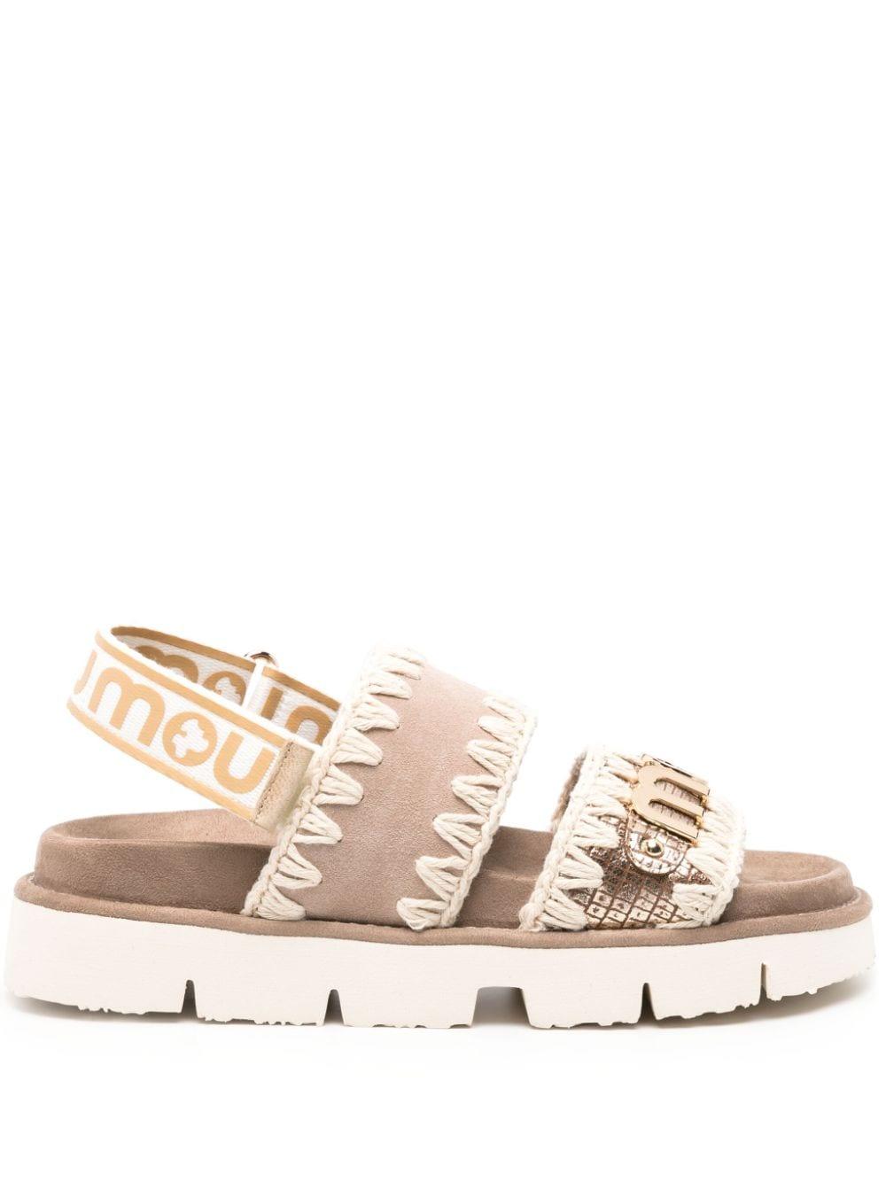 BIO SANDAL BACK STRAP SUEDE & LEATHER ROCK SNAKE