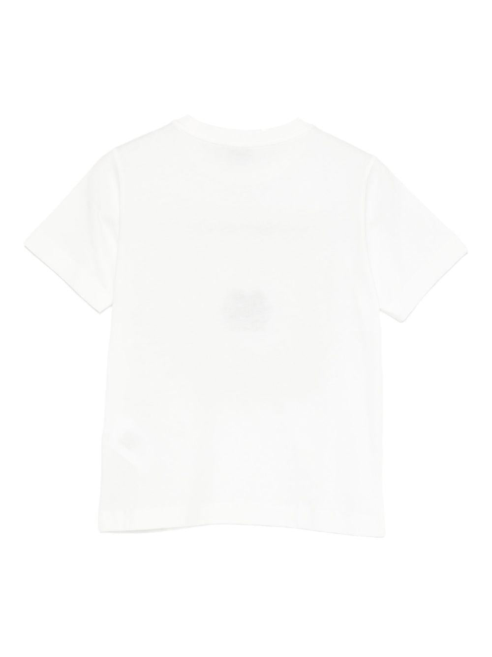 T-shirt Bianca con Motivo Pegaso GX8A11Z3186 101RS ETRO KIDS 