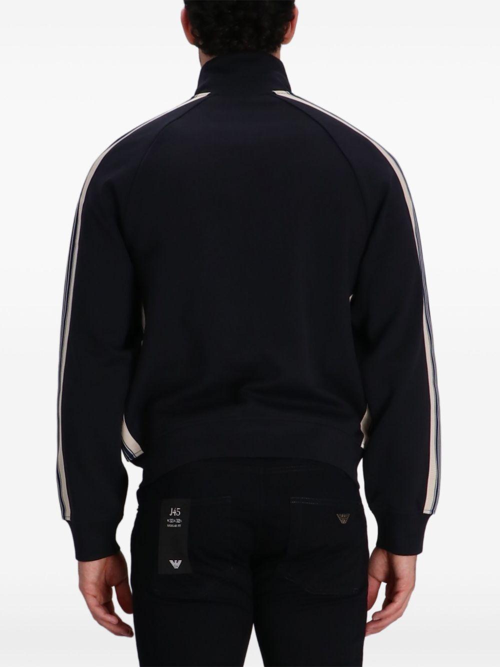 Giacca blu  a righe laterali con cerniera EM002872AF13488 UB118 EMPORIO ARMANI 