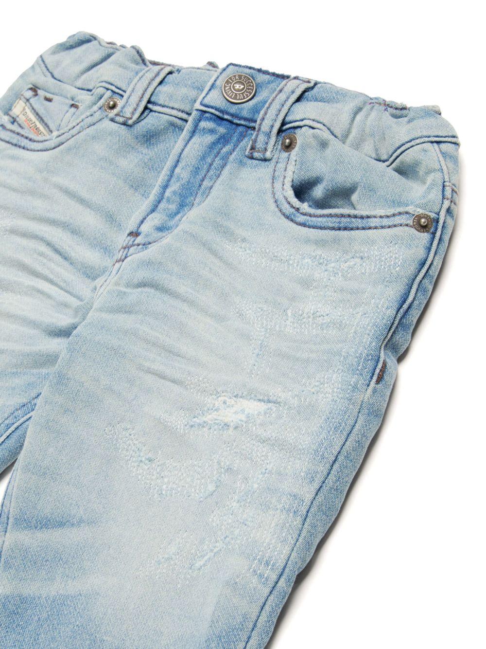 Jeans chiaro schiarito neonato