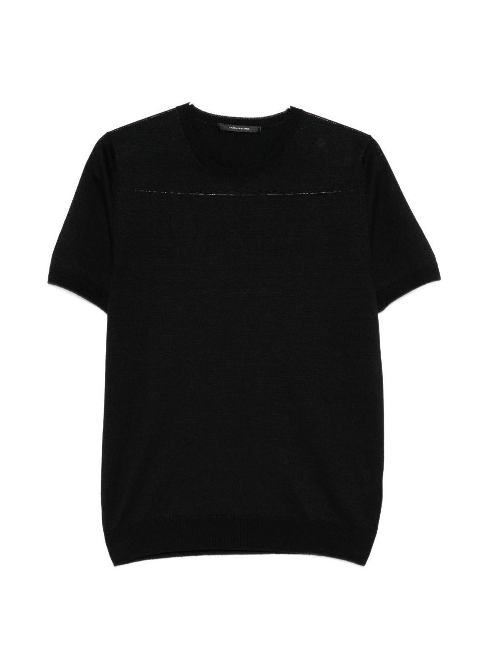 T-shirt in lino e cotone girocollo JOSHGSE2602 099 TAGLIATORE 