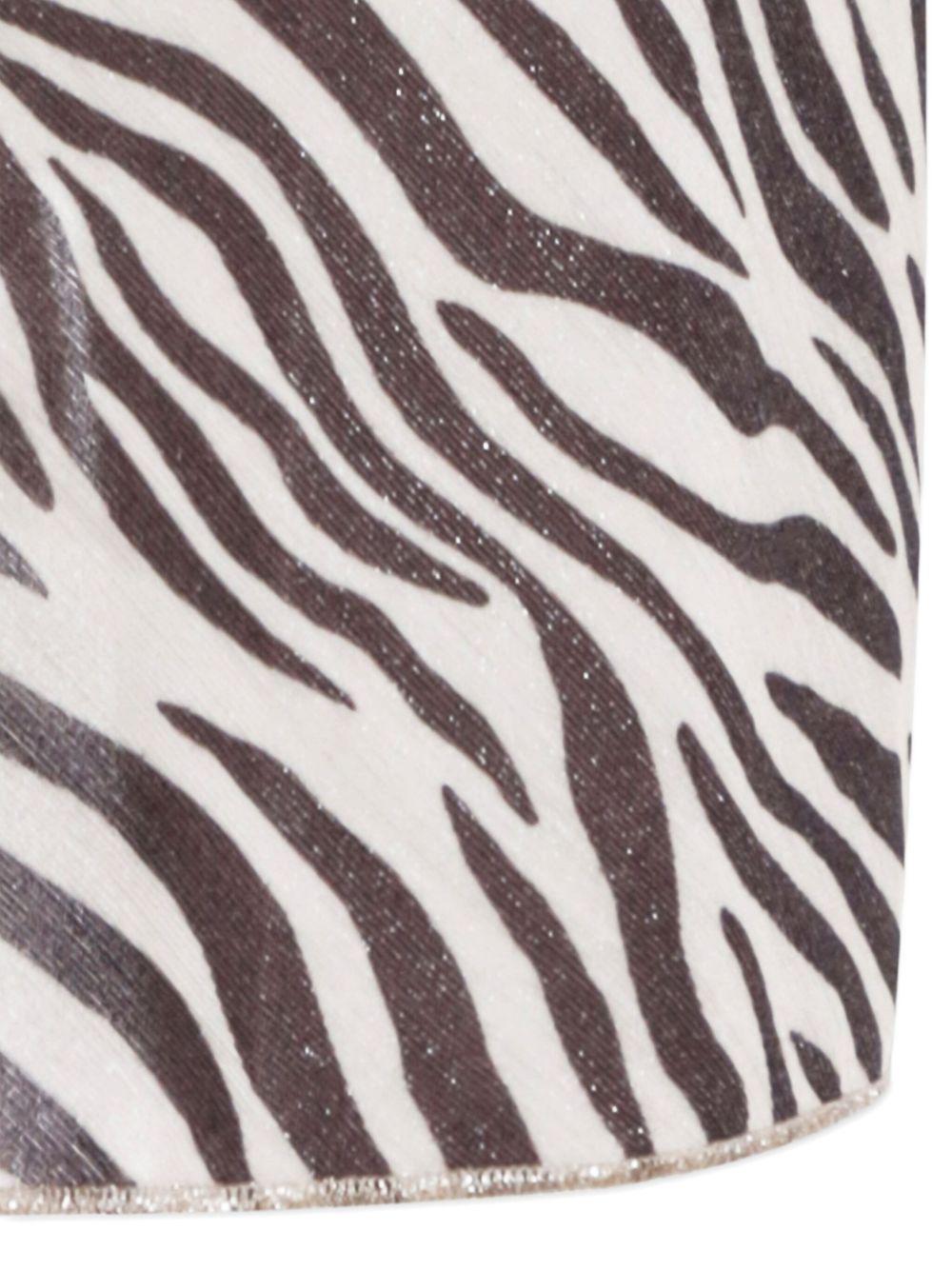 Copricostume sery fantasia zebrata con finish lurex