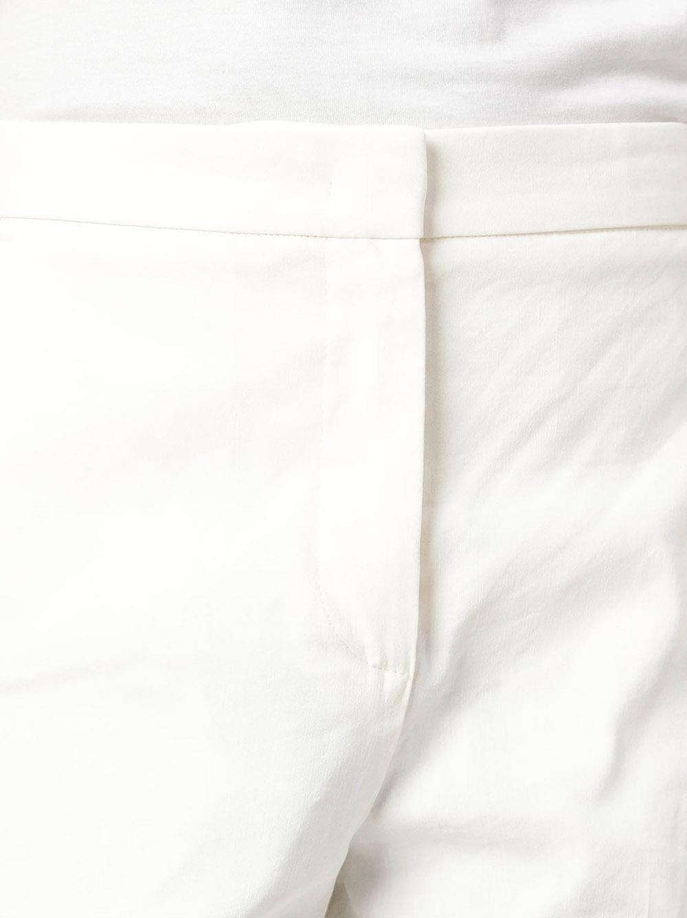 Pantaloni con piega in lino stretch jacopone 104929A0IM Z07 PINKO 