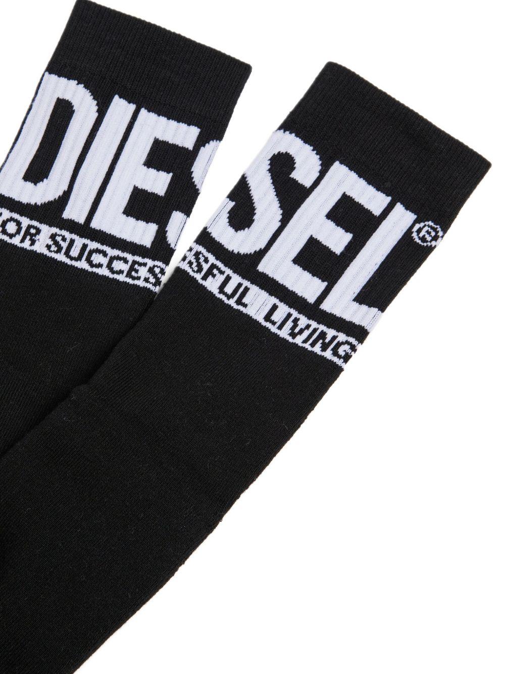 Set 2 paia calzini unisex junior Nero Grigio 00J4MX0BAWN K900H DIESEL KIDS 