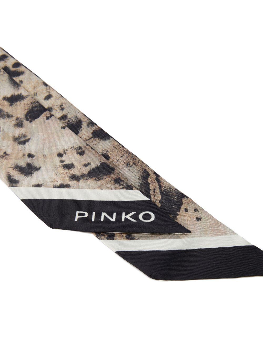 Foulard con stampa animalier 106653A38H CZ5 PINKO 