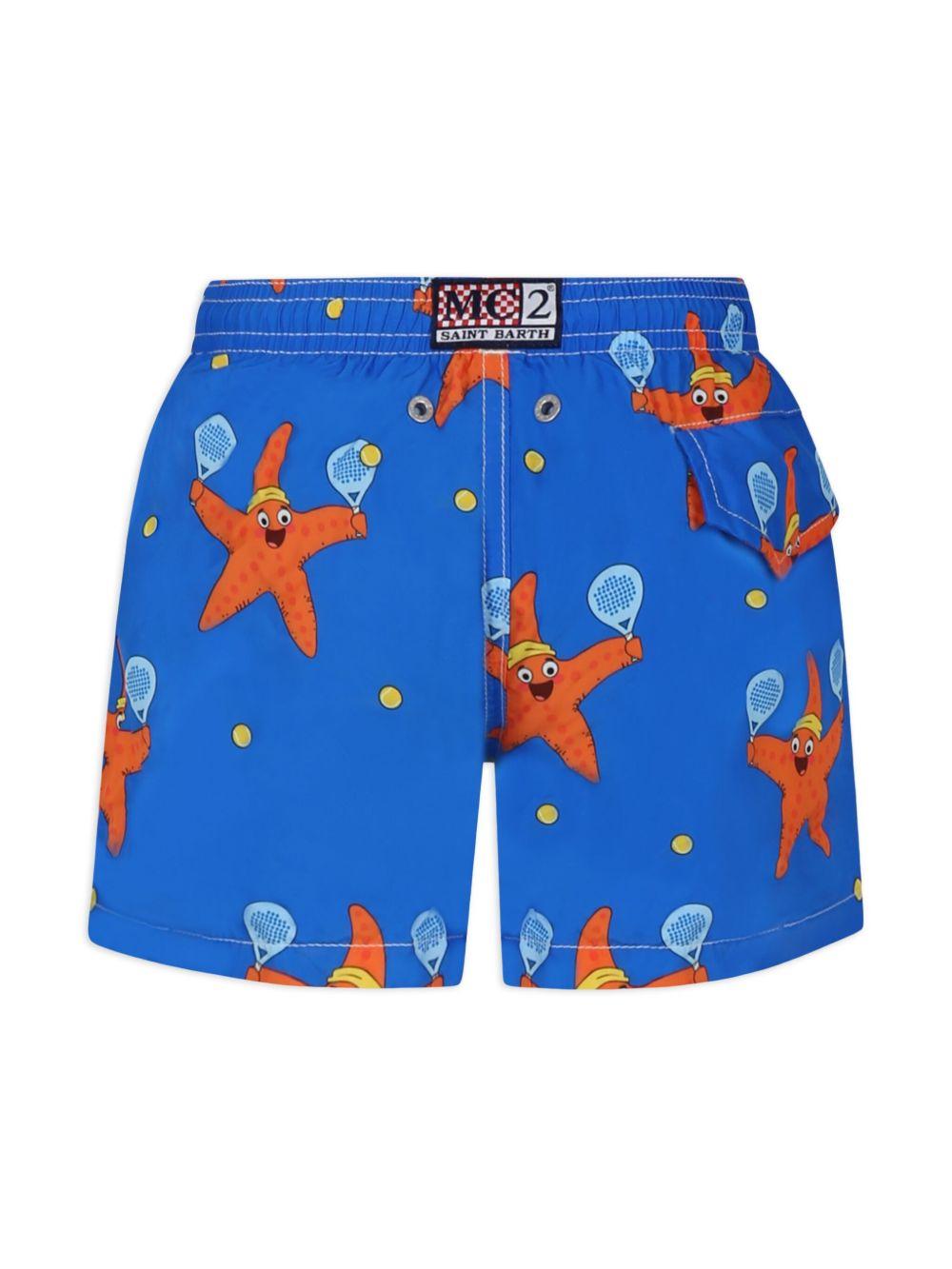 Costume jean lighting blu con stelle marine JEA0004 00266H MC2 SAINT BARTH KIDS 