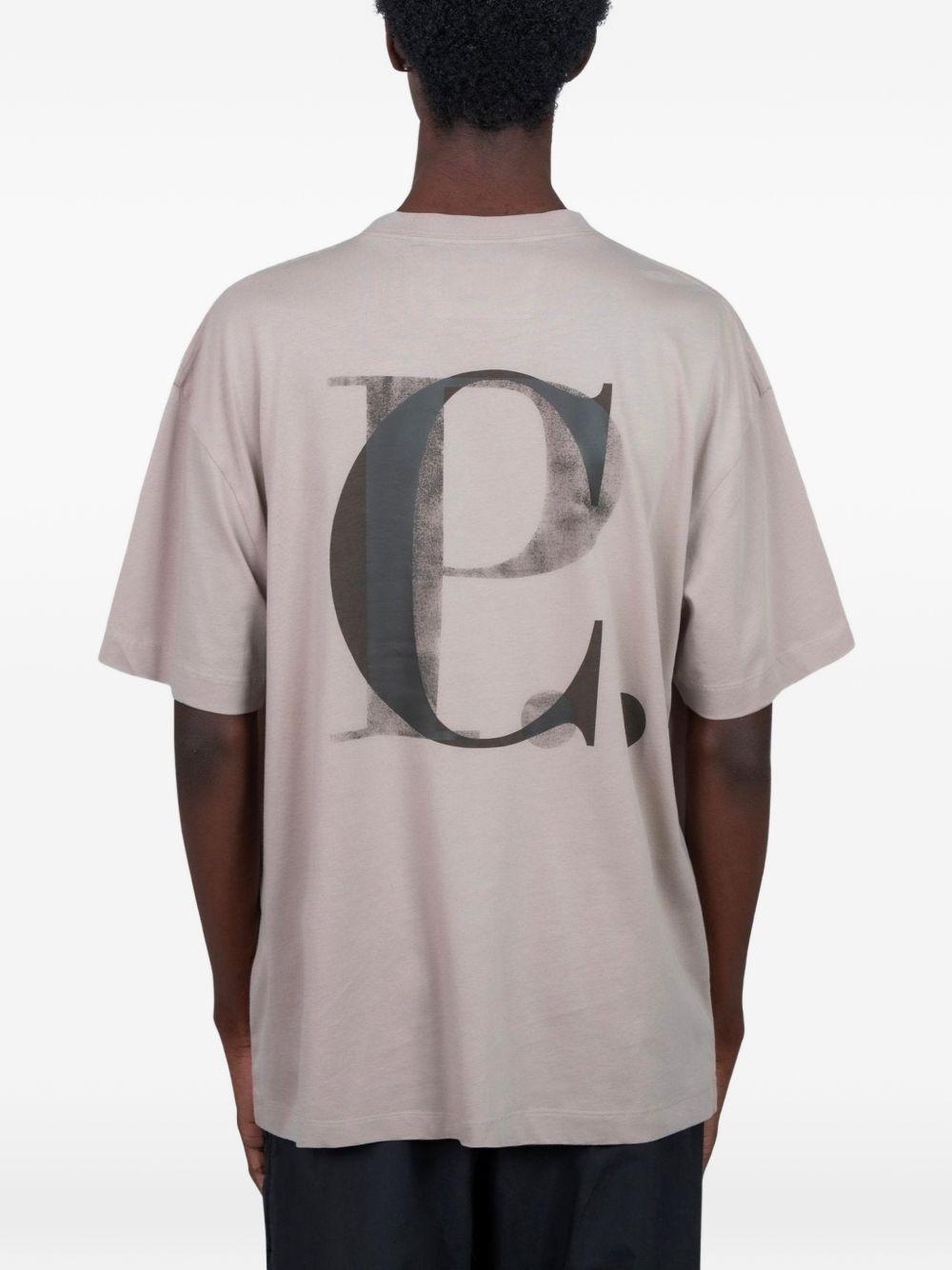 T-shirt in cotone girocollo oversize 20CMTS087A005100W 904 CP COMPANY 