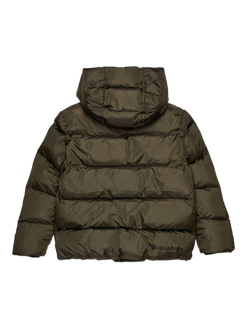 Giacca con Cappuccio e Logo DQ1090D00BN DQ518 DSQUARED KIDS 