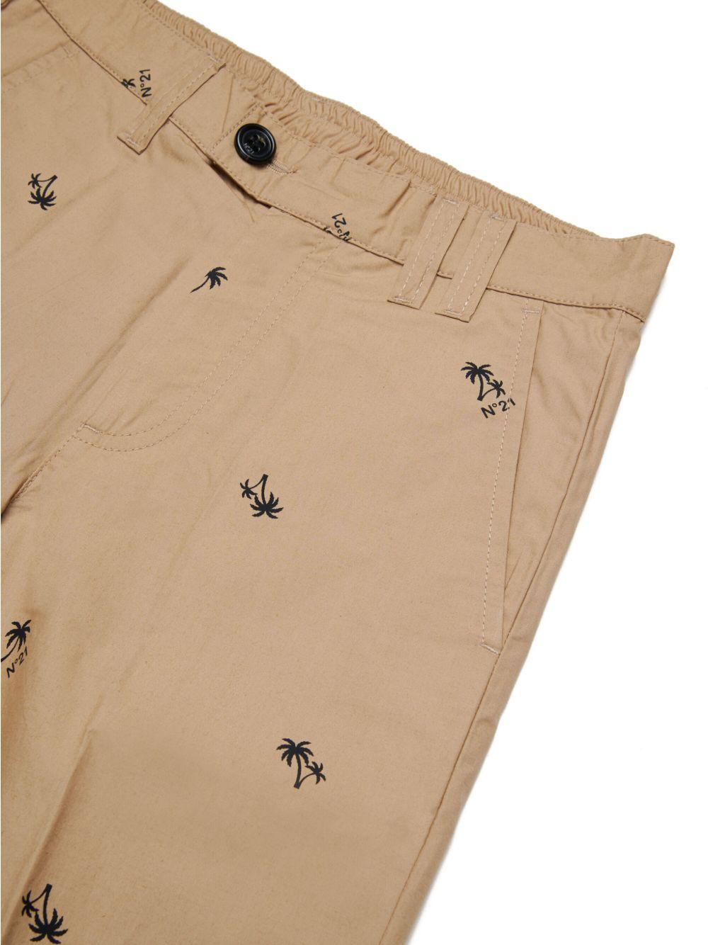 Bermuda beige mini logo all-over