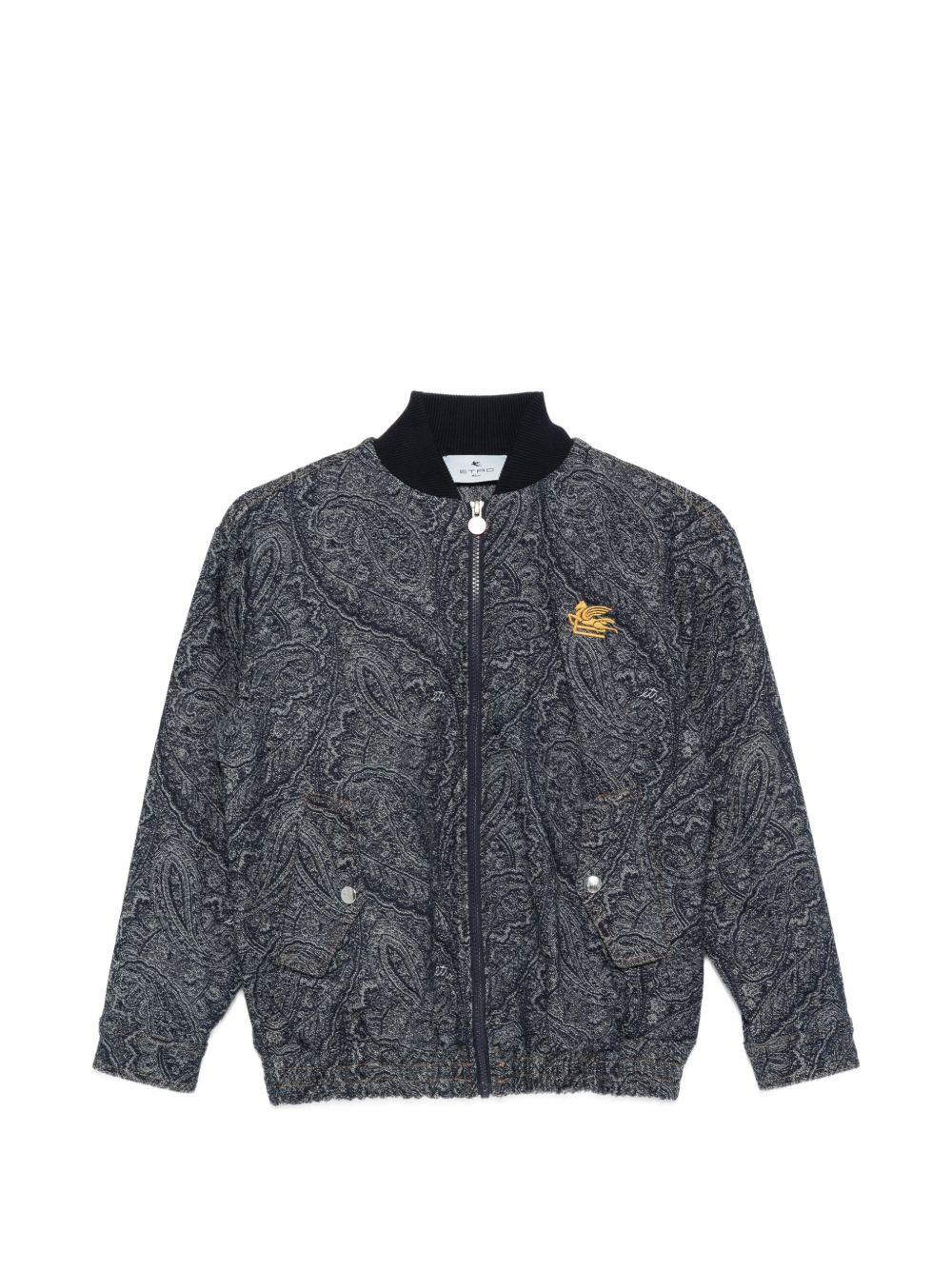 Bomber in cotone con motivo paisley GY2P50D0142 620BC ETRO KIDS 