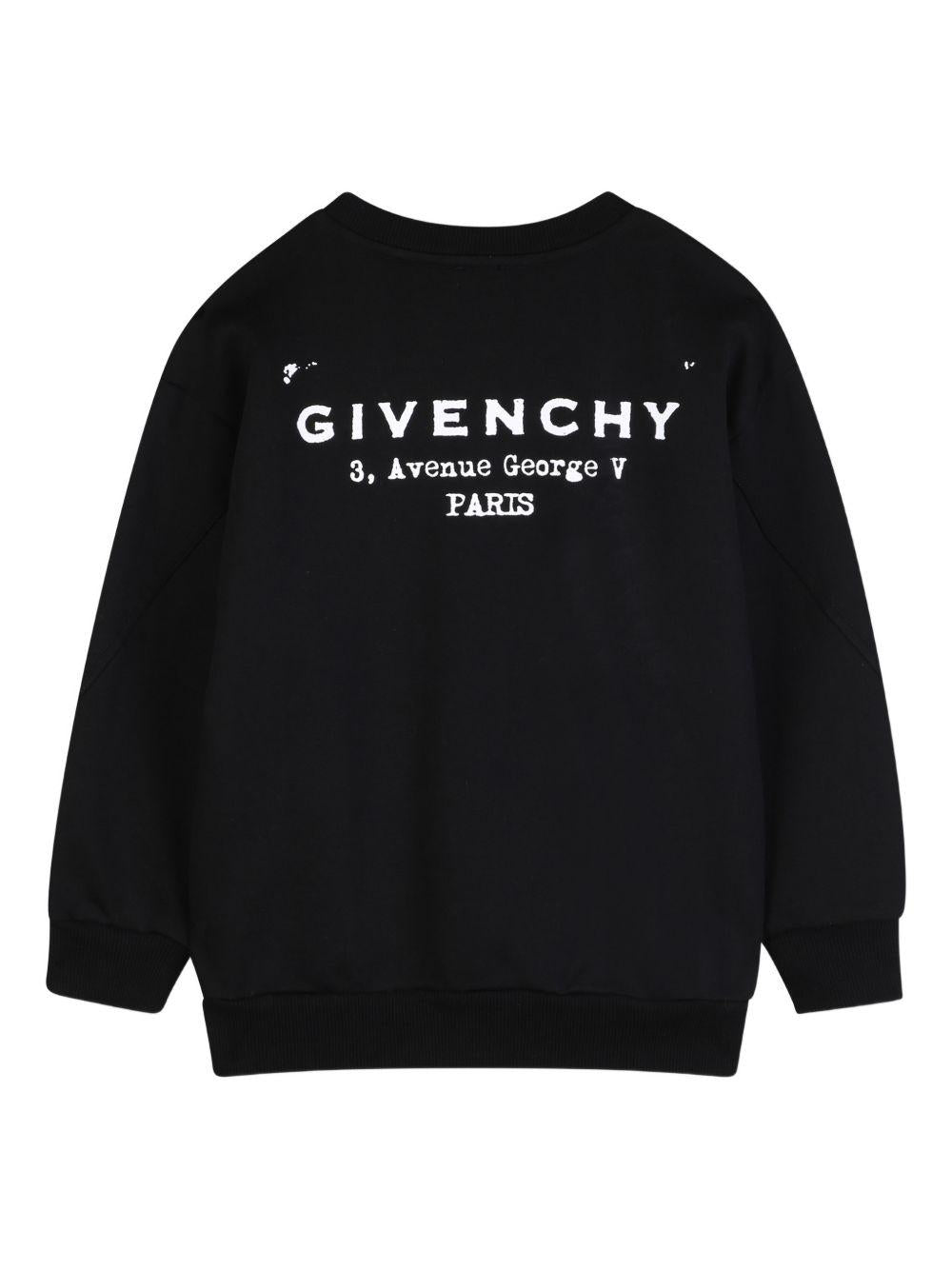 Felpa girocollo con logo H31098 09B GIVENCHY KIDS 