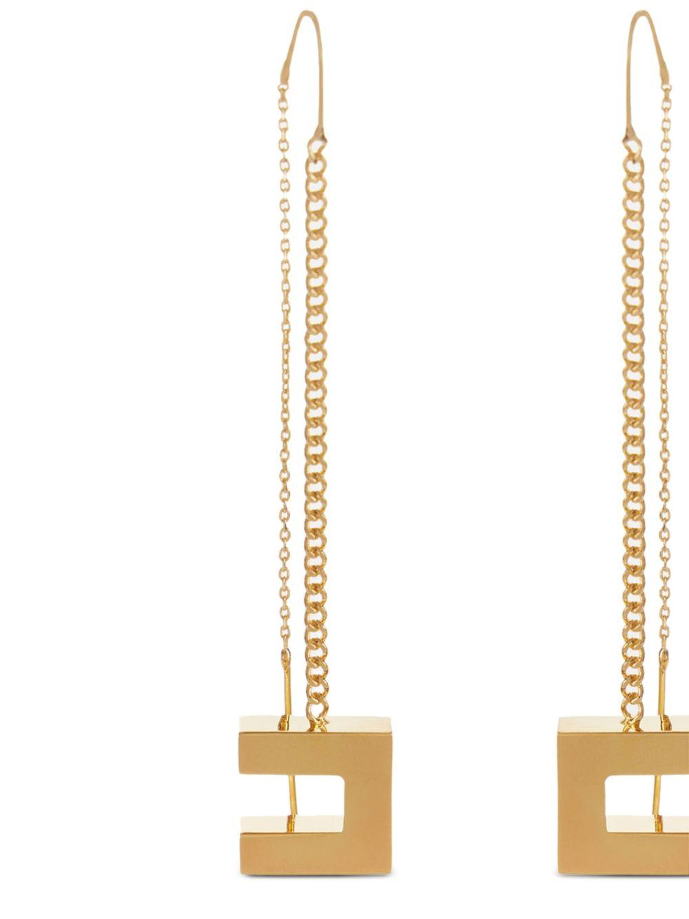 Orecchini Oro con Pendente e Dettaglio a Catena OR16A56E2 U95 ELISABETTA FRANCHI 