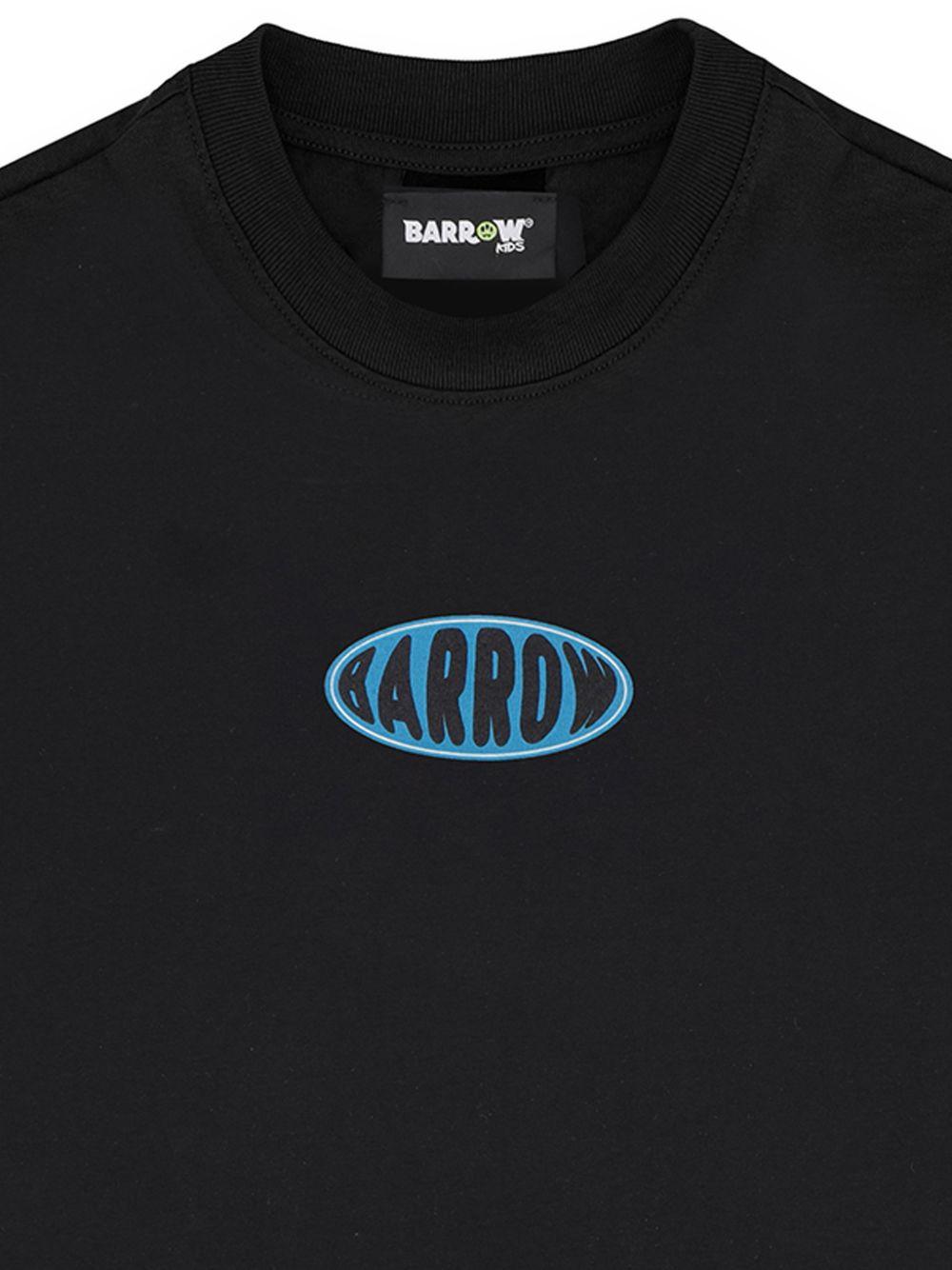 T-shirt in cotone con logo S6BKJUTH074 110 BARROW KIDS 