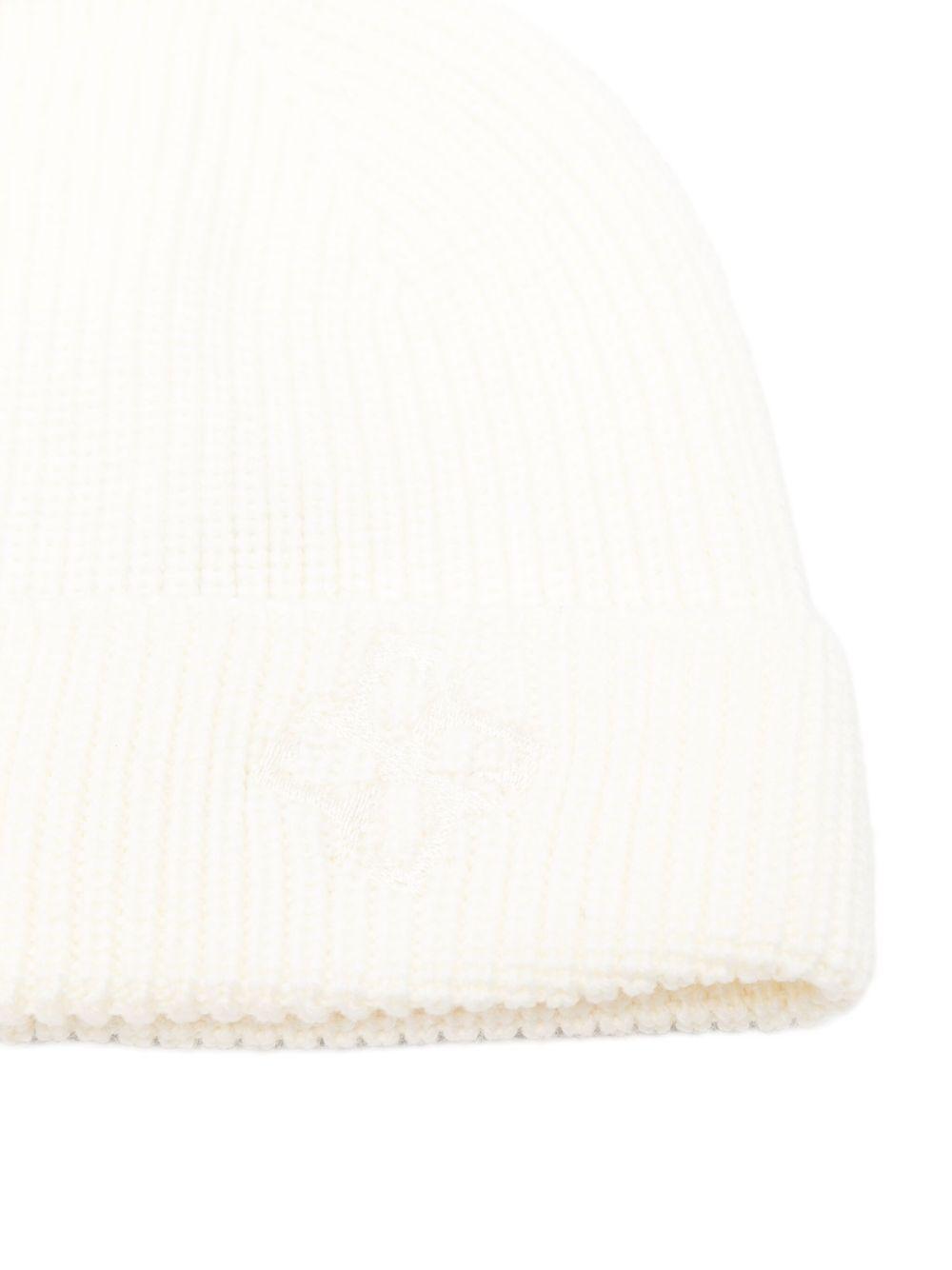 Berretto bianco con bordo a coste GROUSEPWI2501 800 TAGLIATORE 