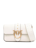 Borsa bianca con chiusura Love-Bird e borchie