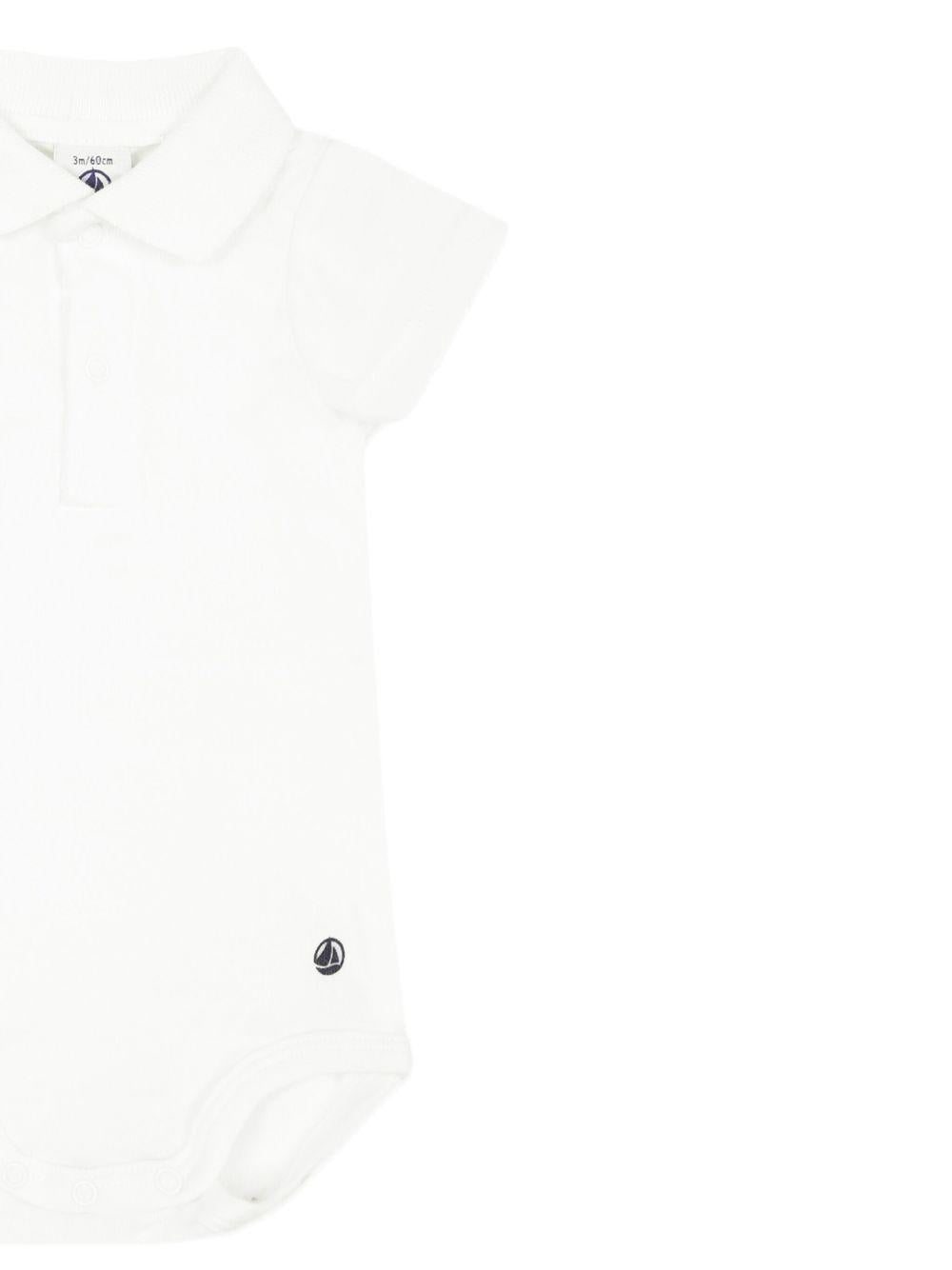 Body bianco polo A09ZH 01 PETIT BATEAU KIDS 