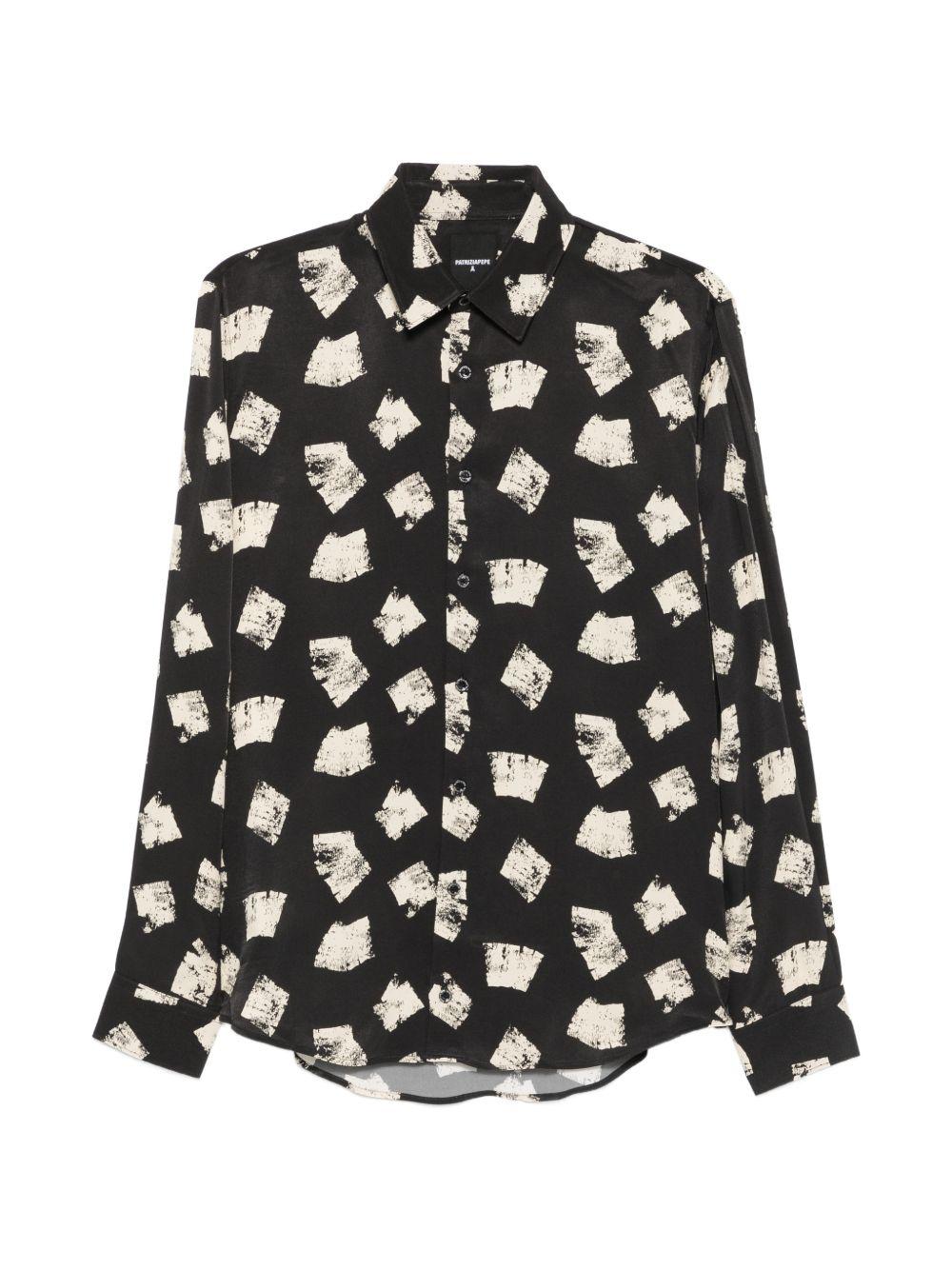 Camicia in viscosa con stampa 5C0310A093 FG79 PATRIZIA PEPE 